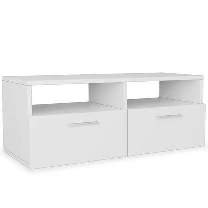TV Cabinets 2 pcs Chipboard White