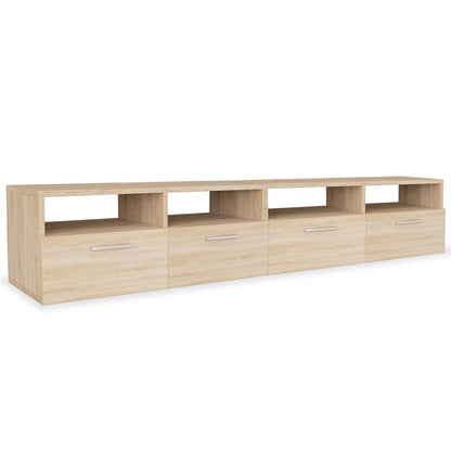 TV Cabinets 2 pcs Chipboard Oak