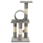 Cat Tree with Sisal Scratching Posts 65 cm Grey