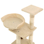 Cat Tree with Sisal Scratching Posts 65 cm Beige