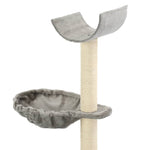 Cat Tree with Sisal Scratching Posts 105 cm Grey