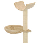 Cat Tree with Sisal Scratching Posts 105 cm Beige