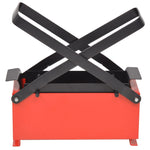 Paper Log Briquette Maker Steel- Black and Red