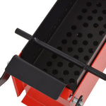 Paper Log Briquette Maker Steel- Black and Red