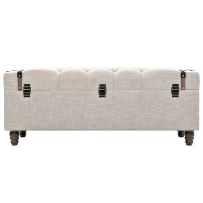 Storage Bench Set 3 pcs Solid Wood and Steel