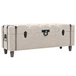 Storage Bench Set 3 pcs Solid Wood and Steel