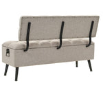 Storage Bench with Backrest Fabric