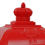 Vintage Pillar Letterbox Cast Aluminium Red | HomeAndLiving
