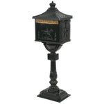 Vintage Pedestal Letterbox Cast Aluminium Green | HomeAndLiving
