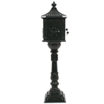 Vintage Pedestal Letterbox Cast Aluminium Green | HomeAndLiving