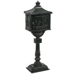 Vintage Pedestal Letterbox Cast Aluminium Green | HomeAndLiving
