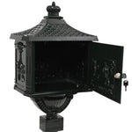 Vintage Pedestal Letterbox Cast Aluminium Green | HomeAndLiving
