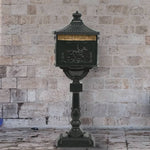Vintage Pedestal Letterbox Cast Aluminium Green | HomeAndLiving