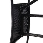 Garden Table  Poly Rattan Black