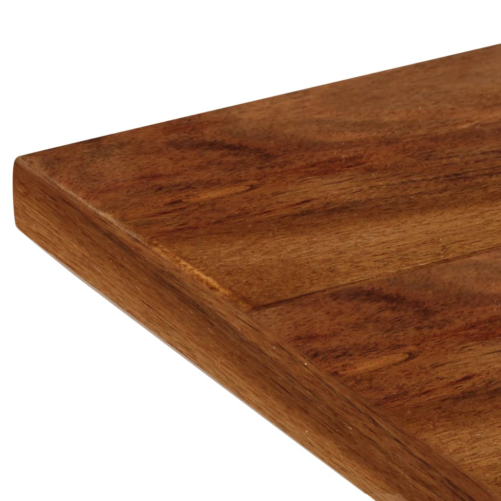 Dining Bench Solid Acacia Wood and Steel