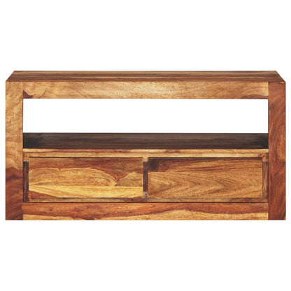 TV Cabinet Solid Sheesham Wood - 80×30×40cm