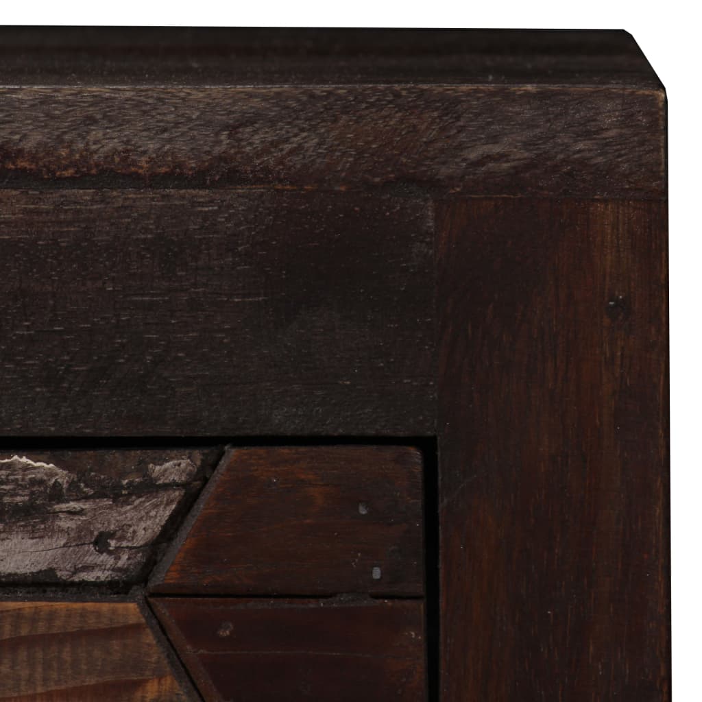 Bedside Table Cabinet Solid Reclaimed Wood