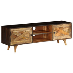 TV Cabinet Ample Storage Solid Mango Wood