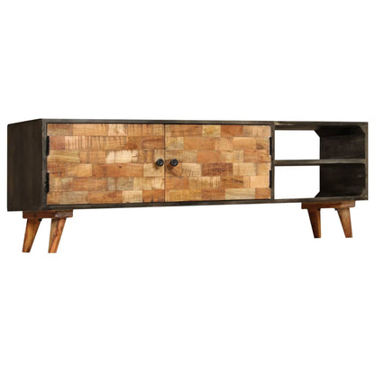 TV Cabinet Storage Solid Mango Wood