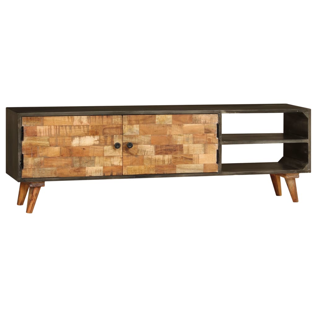 TV Cabinet Storage Solid Mango Wood