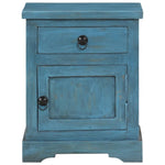 Bedside Table Solid Mango Wood Blue