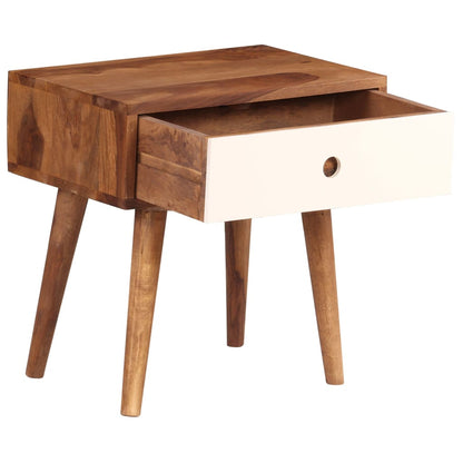 Bedside Table Solid Sheesham Wood