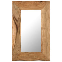 Cosmetic Mirror Solid Acacia Wood