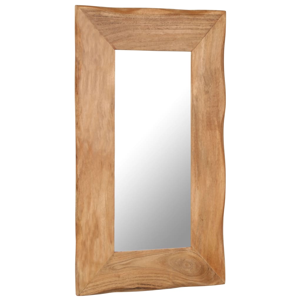 Cosmetic Mirror Solid Acacia Wood - 50×80cm