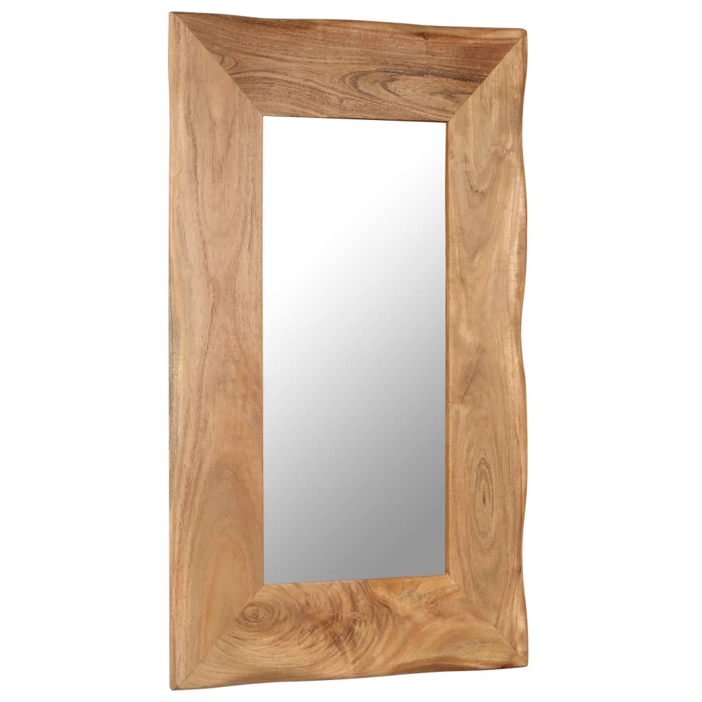 Cosmetic Mirror Solid Acacia Wood - 50×80cm
