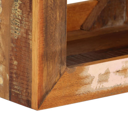 Stool 40x30x40cm Solid Reclaimed Wood Rustic Wooden Seat Living Room