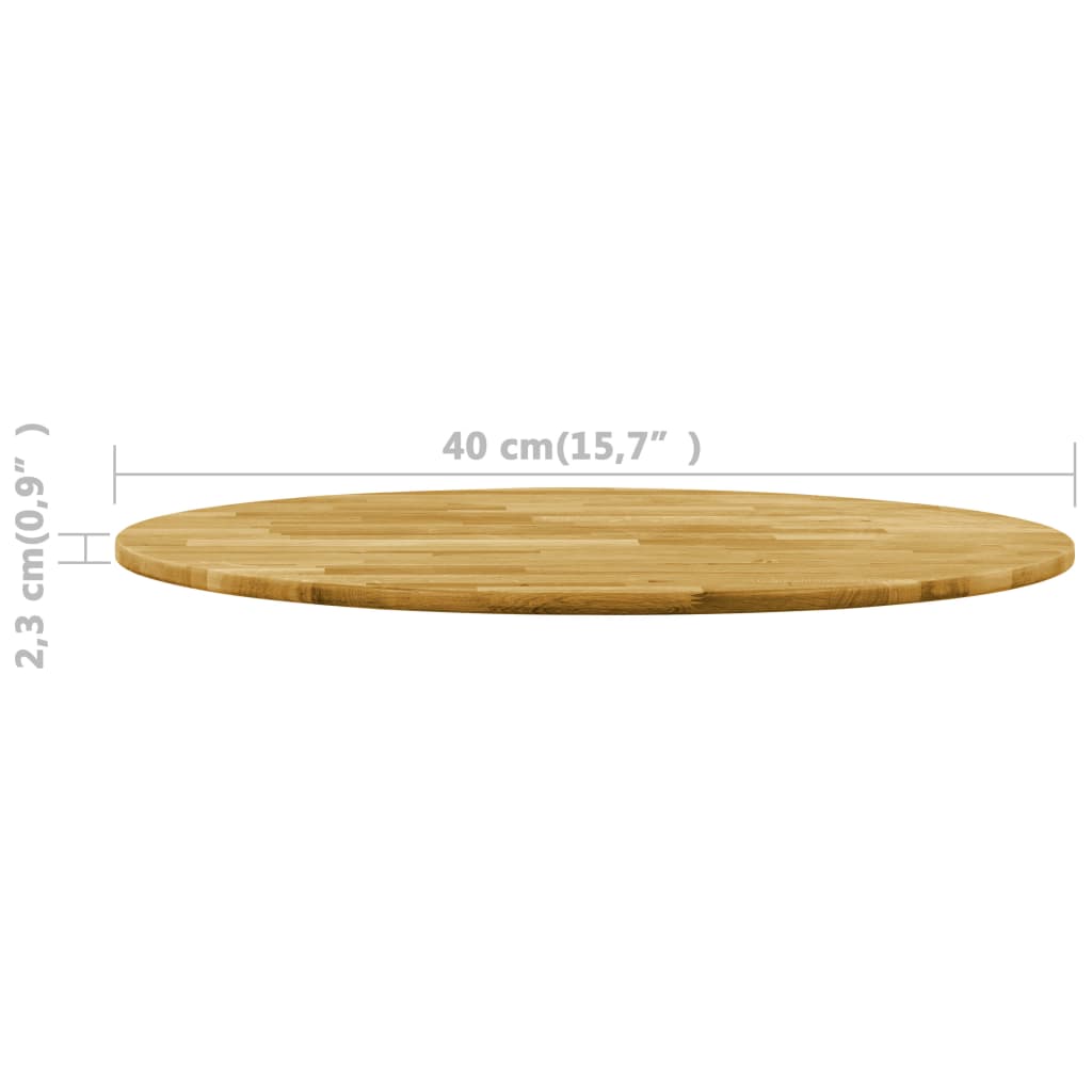 Table Top Solid Oak 23 mm 400 mm