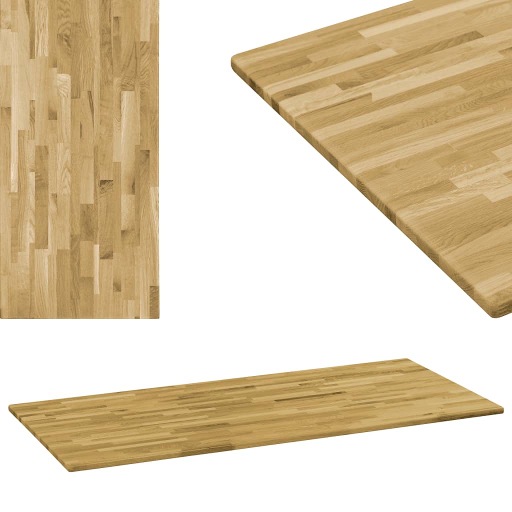 Table Top Wood Rectangular oak