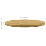 Table Top Solid Oak Wood Round 44 mm 400 mm