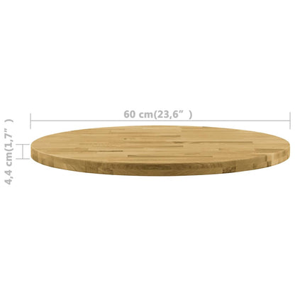Table Top Solid Oak Wood Round