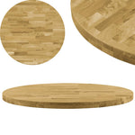 Wood Round Solid Table Top- Oak