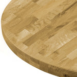 Wood Round Solid Table Top- Oak