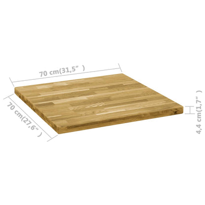 Solid Oak Wood Square Table Top