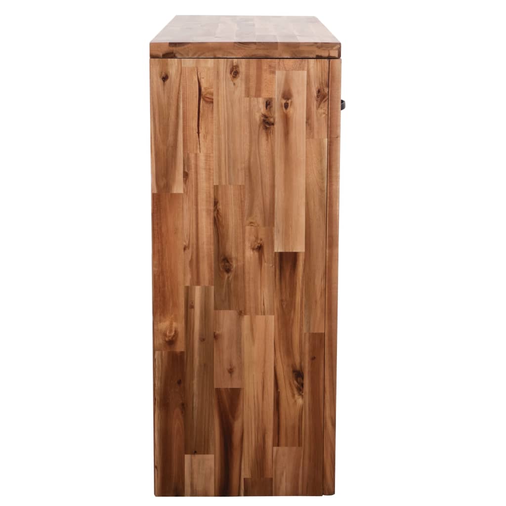 Console Table Solid Acacia Wood - 86×30×75cm