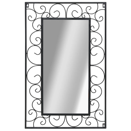 Wall Mirror  durable Rectangular Black