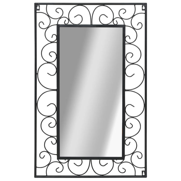  Wall Mirror  durable Rectangular Black