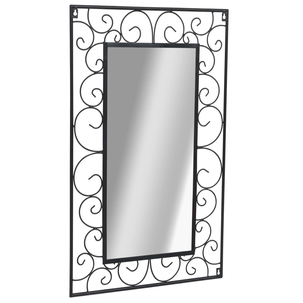 Wall Mirror  durable Rectangular Black