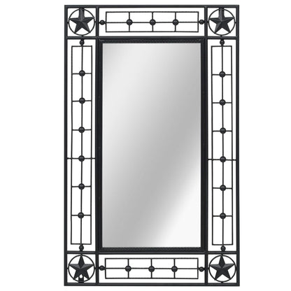 Wall Mirror Rectangular Black - 50×80cm