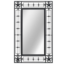 Wall Mirror Rectangular Black