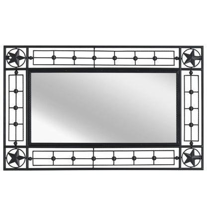 Wall Mirror Rectangular Black - 50×80cm