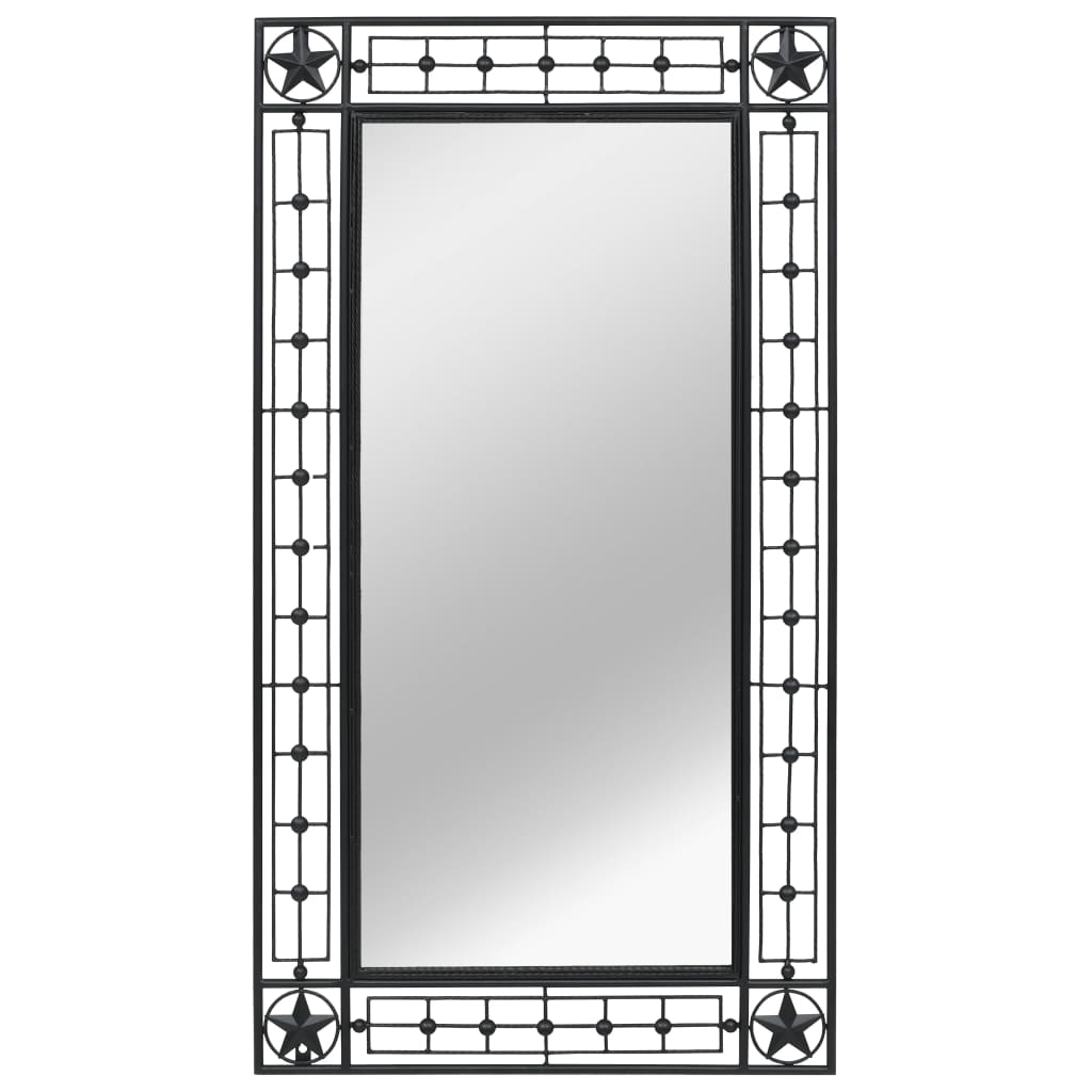 Wall Mirror Rectangular Black - 60×110cm