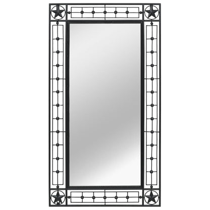 Wall Mirror Rectangular Black - 60×110cm