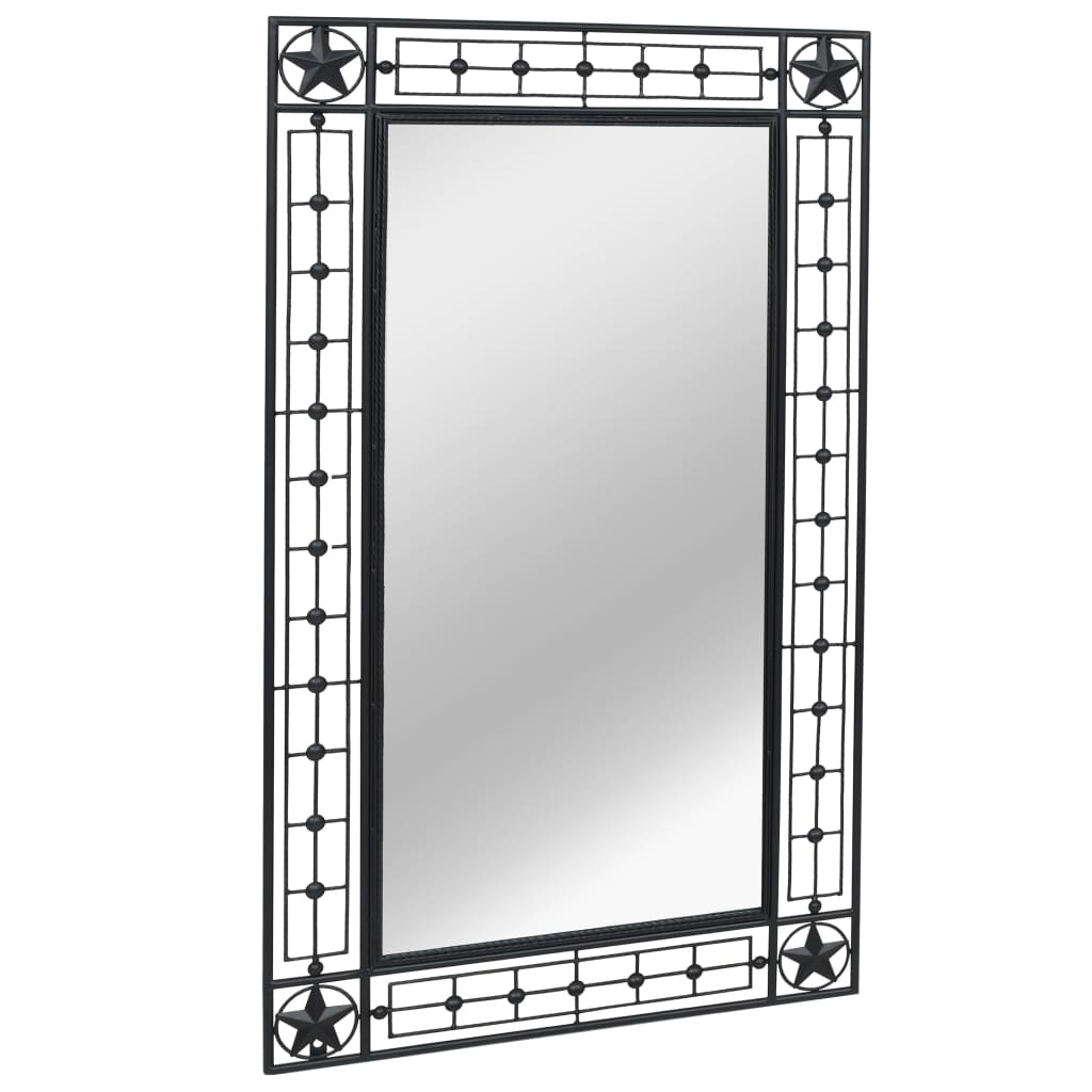 Wall Mirror Rectangular Black - 60×110cm