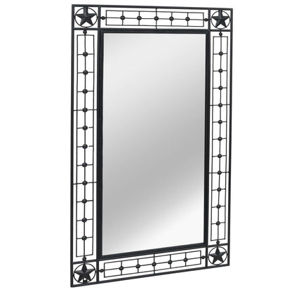 Wall Mirror Rectangular Black - 60×110cm