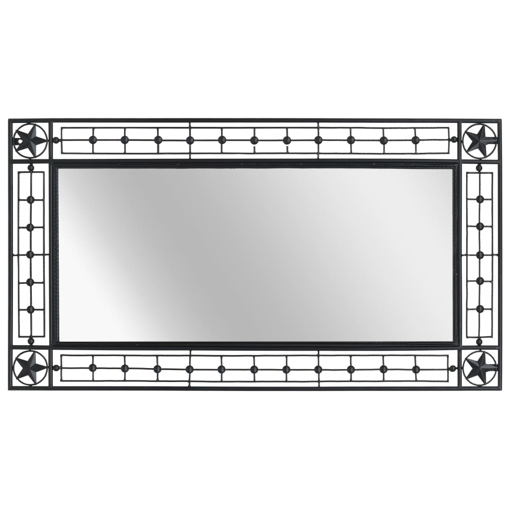 Wall Mirror Rectangular Black - 60×110cm