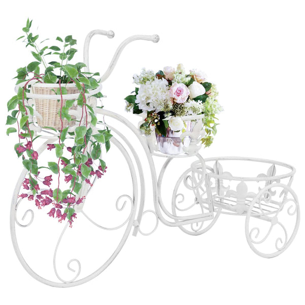  Plant Stand Bicycle Shape Vintage Style Metal